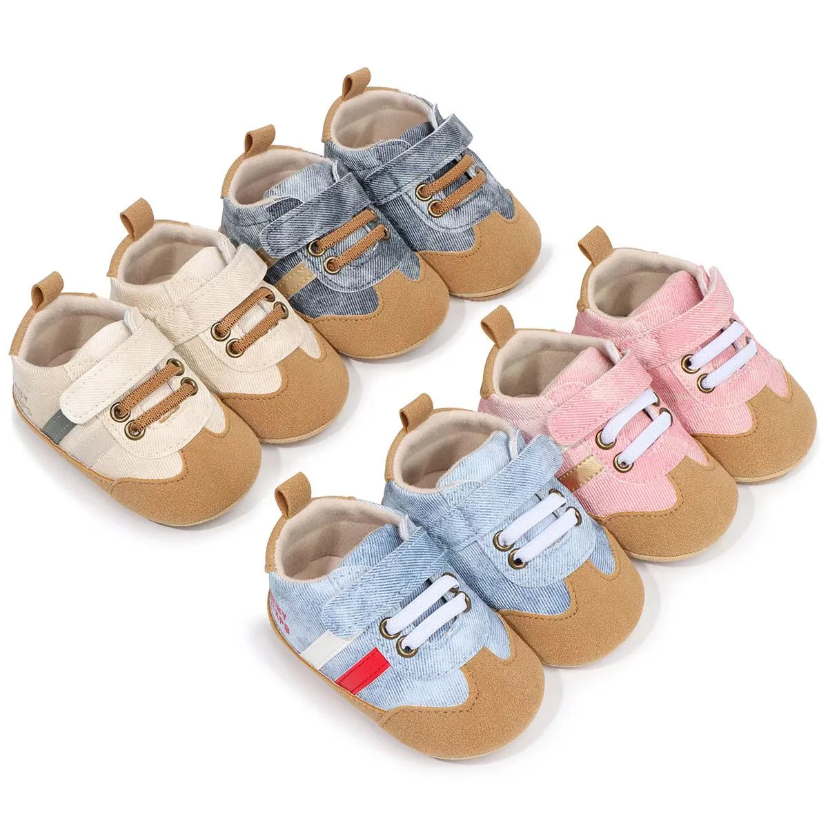 Denim Velcro Sneakers ছবি 1