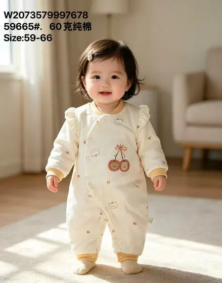 Printed Cotton Romper